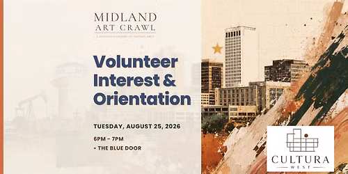 Midland Art Crawl | Volunteer Interest & Orientation