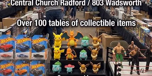 NRV Toy, Hot Wheels & Pokemon Card show - Radford VA at Central Church Radford