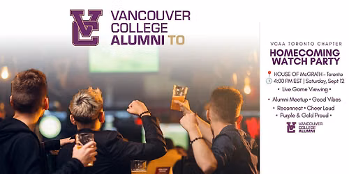 Homecoming Watch Party (Toronto)