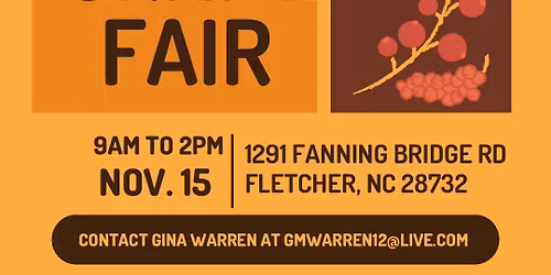 Fall Craft Fair at Boiling Springs Baptist Church