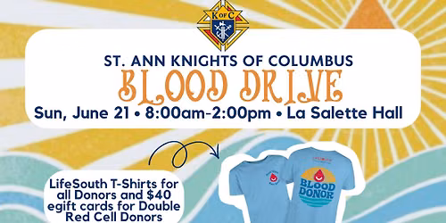 Knights of Columbus Blood Drive