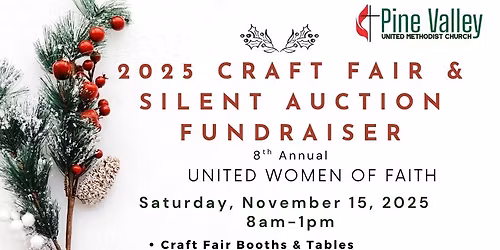2025 CRAFT FAIR & SILENT AUCTION Fundraiser-8th Annual
