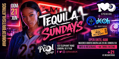 Tequila Sundays \u2013 Latin Party at Bola 8