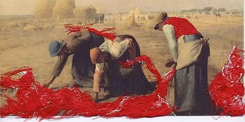 complet - BRODERIE SUR CARTES POSTALES \/\/\/ "Au pied de la lettre" \/\/\/ expo + ateliers