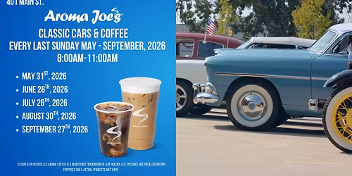 Aroma Joe's in Salem, NH is Hosting Classic Cars & Coffee!