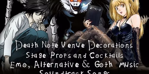Death Note: The Clubnight \ud83d\udcd3\ud83d\udd8a\ufe0f UPRAWR Birmingham, Saturday 19th December 2026 \ud83d\udc80\ud83c\udf4e