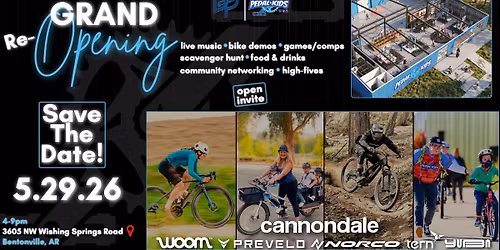 Buddy Pegs & Pedal Kids HQ Grand Reopening Community Celebration!