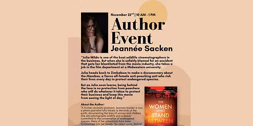 W.O.W Author Event with Jeanne\u00e8 Sacken