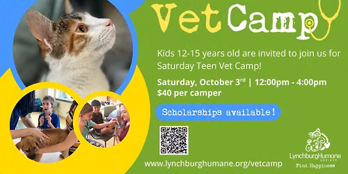 Saturday Teen Vet Camp!