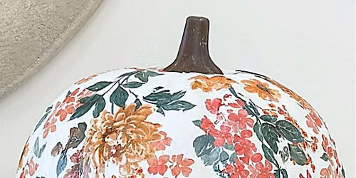 Pumpkin decoupage