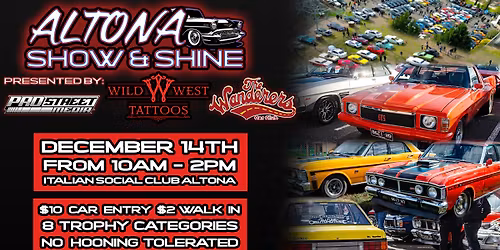 ALTONA SHOW & SHINE DECEMBER 14TH 