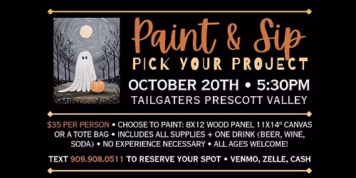 Halloween Paint & Sip in PV \u2022 Seats Available! \ud83c\udf83