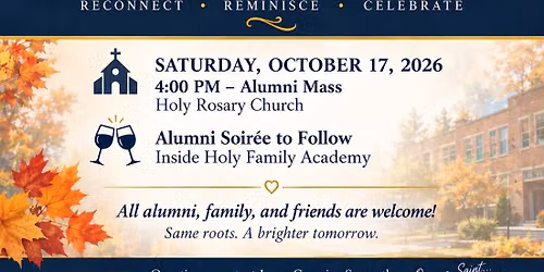 2026 Alumni of Catholic Education in Gardner MA - Mass and Soiree