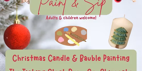 Paint & Sip Christmas crafts