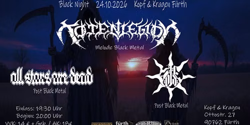 Black Night - Totenlegion, All Stars Are Dead + Solae