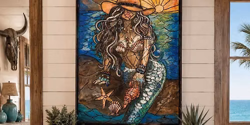 30x40 Mermaid Stain Glass Workshop