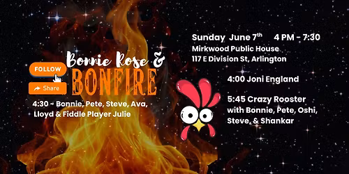 A Musical Celebration 4 - 7:30 with BonFire & Guests Performers