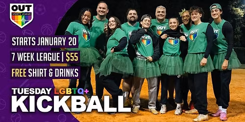 LGBTQ+ Tuesday Kickball League 