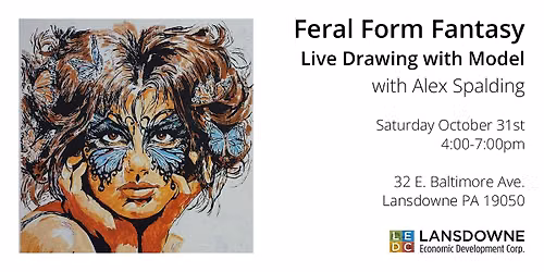 Feral Form Fantasy Live Drawing Event with model
