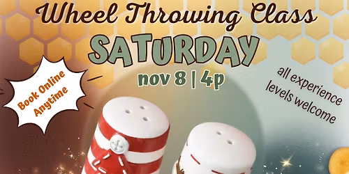 CLASS | Wheel Thrown Salt and Pepper Shakers