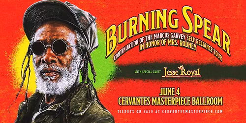Burning Spear w\/ Jesse Royal