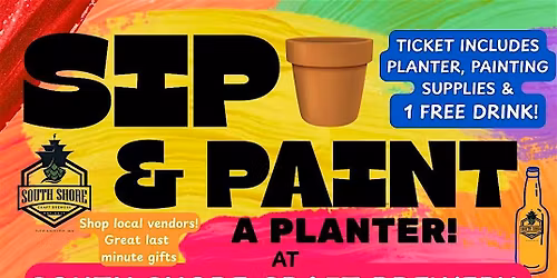 Sip & Paint a Planter & Choose your Herb