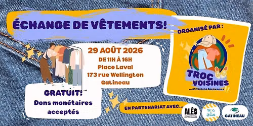 \u00c9change de v\u00eatements : Troc Voisines s'invite \u00e0 la Place Laval!