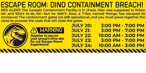 Jurassic Escape Room: Containment Breach: Alan's Error