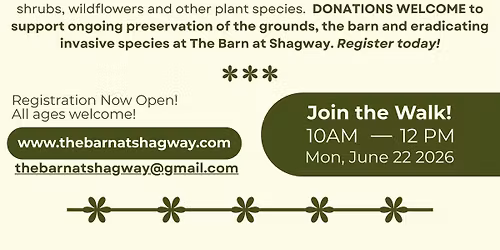 Nature Walk & Talk 2026