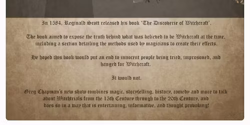 Greg Chapmans Discovery of Witchcraft