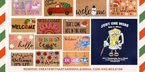 Holiday Door Mat Paint Night