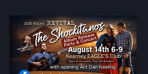 Album Release Party & Concert ~ The Shockitanos