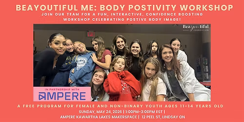 BeaYOUtiful ME: Body Positivity Workshop (Ages 11 -14)