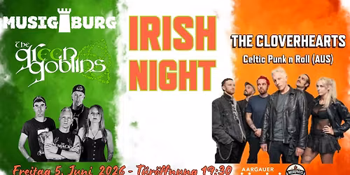 Irish Night mit The Cloverhearts und The Green Goblins