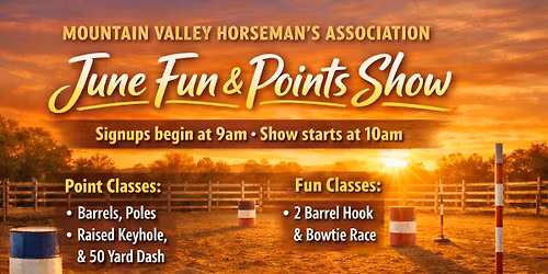 MVHA June Point & Fun Show