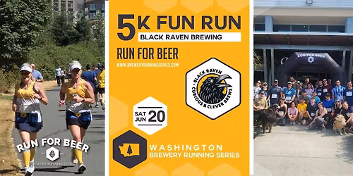 5k Beer Run x Black Raven Brewing Redmond| 2026 WA Brewery Running Series