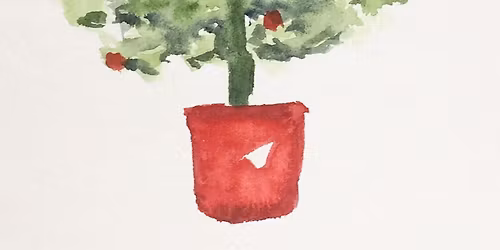 Simple Watercolor Christmas Tree