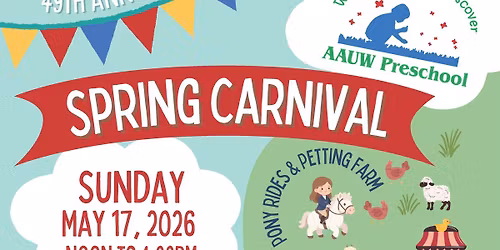 49th Annual Spring Carnival at AAUW Preschool!