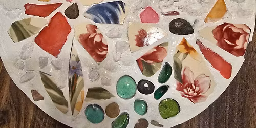 - Garden Mosaic Stepping Stone Workshop $65.00