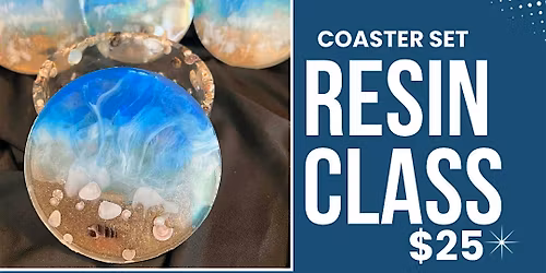 Acrylic Coaster Set Resin Class