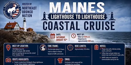 Maine Lighthouse Coastal Cruise with NEBN