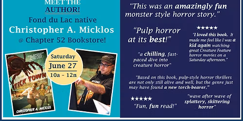 Author\/Filmmaker Christopher Micklos Book Signing