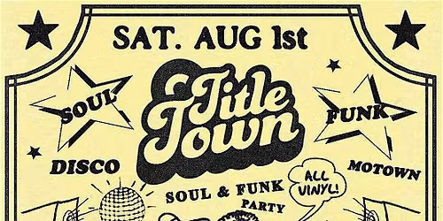 TITLE TOWN Soul & Funk Party at Spirit