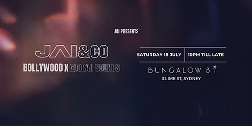 JAI & CO - BOLLYWOOD X GLOBAL SOUNDS