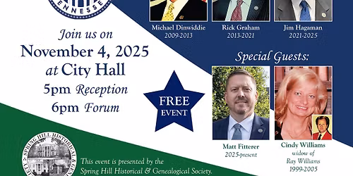 Meeting Adjourned: An Evening with Spring Hill\u2019s Former Mayors