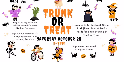 Tuttle Creek Friends TRUNK OR TREAT 2025