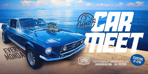 Monday Classic Car & Hot Rod Meet at Gino's Surf