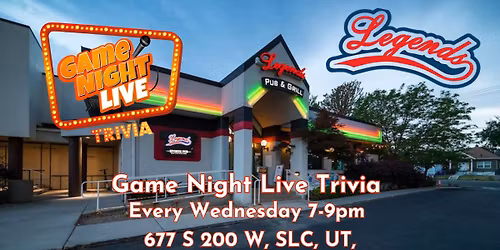 Game Night Live Trivia at Legends Pub and Grill