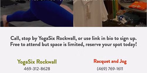 Flow & Shop Popup with YogaSix Rockwall