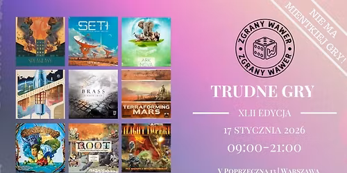 Zgrany Wawer Trudne Gry - XLII edycja